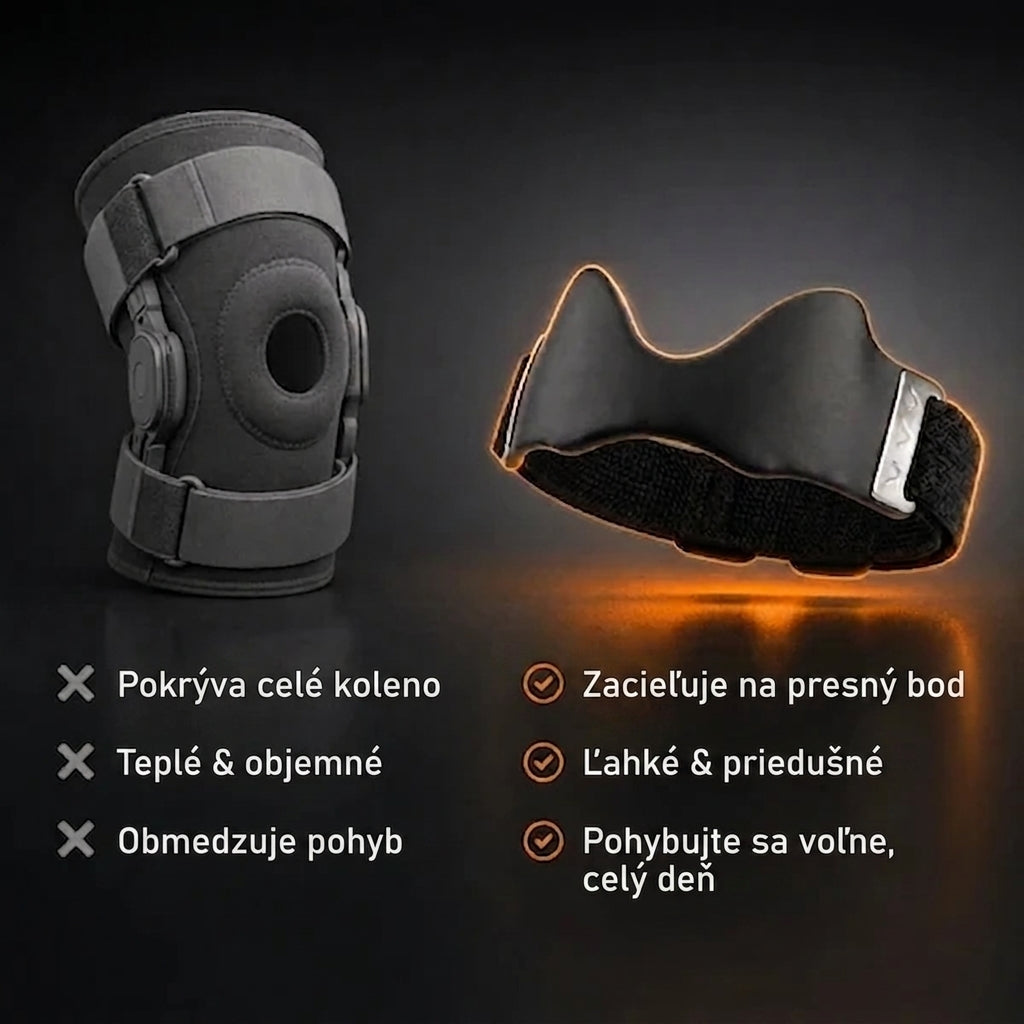 Detail kolenného pásu Kintex na šľache.